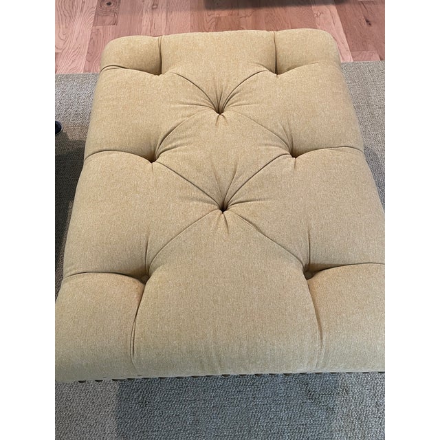 2000 - 2009 Anton Tall Ottoman (EthanAllen) For Sale - Image 5 of 5