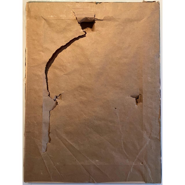 Mid 20th Century Italian Mid-Century 1940s Signed Oil Portrait of a Mother and Child For Sale - Image 5 of 5