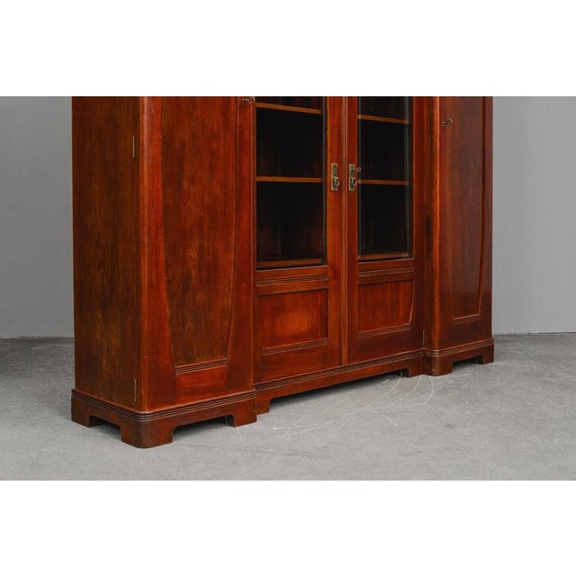 Art Nouveau Bookcase in Mahogany, Early 20th Century For Sale - Image 6 of 18