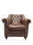 Brown Restoration Hardware Distressed Leather Club Chairs, Pair – Tufted English Library Lounge Chairs With Rolled Arms & Brass Casters For Sale - Image 8 of 18