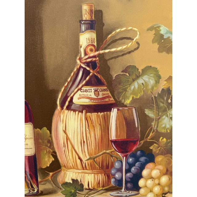 Rustic European Rustic Italian Print Framed in Antique Window Frame For Sale - Image 3 of 8