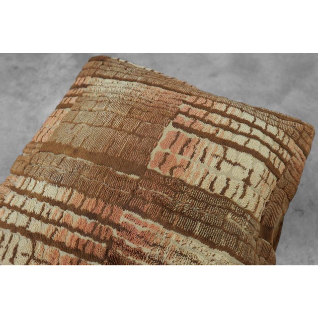 Art Deco Walnut Ottoman with Velvet Upholstery, Italy, 1920s For Sale - Image 11 of 13