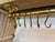 Handcrafted Vintage Solid Brass Hanging Pot Rack For Sale - Image 4 of 12