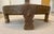 Large Antique Grinder Tribal Teak Hand Carved Wood Chakki Table or Ottoman For Sale - Image 10 of 12