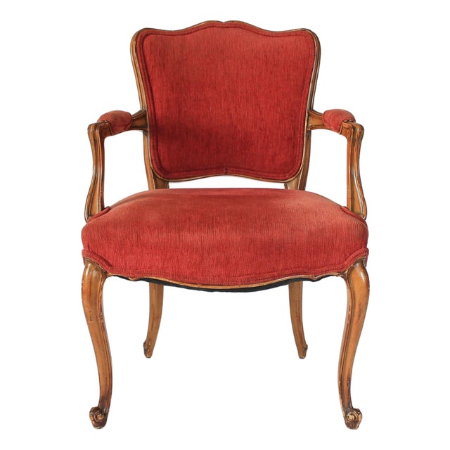French Louis XV Style Fauteuil For Sale