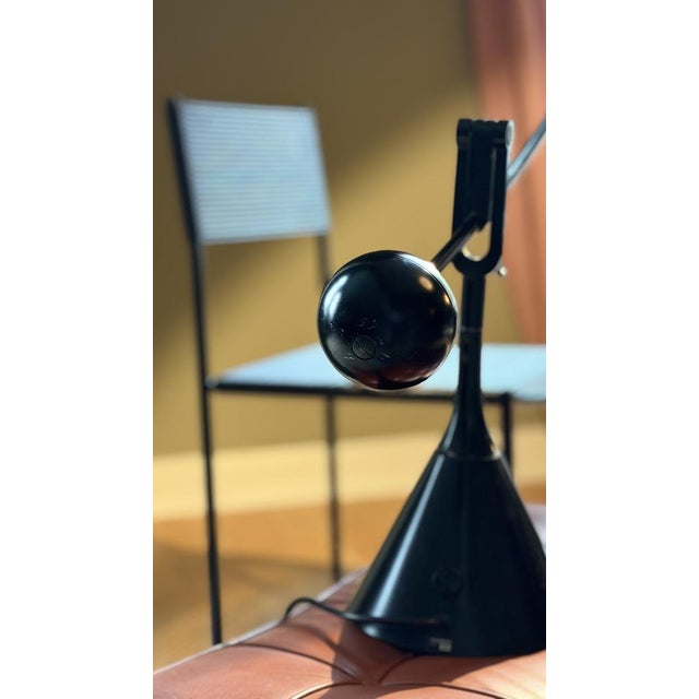 Mid-Century Modern 101 Spaghetti Chair with Ottoman and Calder Table Lamp by Belotti for Alias & Franch for Metalarte, 1970s, Set of 3 For Sale - Image 3 of 14