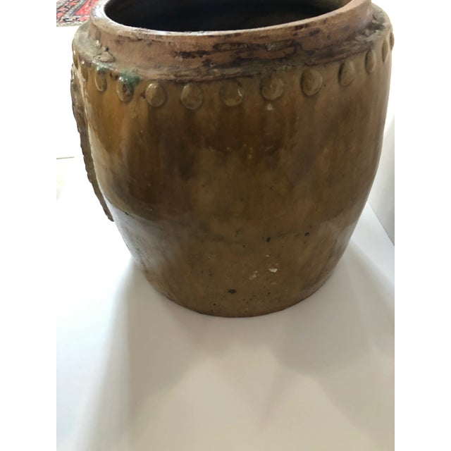 Chinoiserie Mid 20th Century Chinese Ceramic Lidded Rice Barrel For Sale - Image 3 of 9