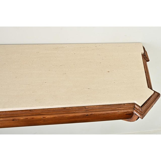 Portuguese Pair of 18th Century Pine Altar Consoles For Sale - Image 12 of 16