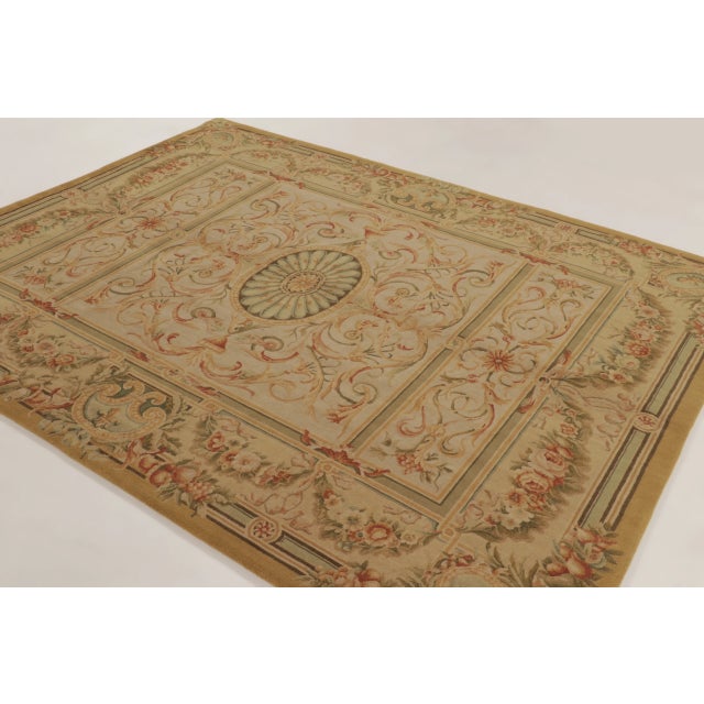 This 8x10 antique Aubusson rug is an exciting new addition to Rug & Kilim's European collection; a masterpiece of the...