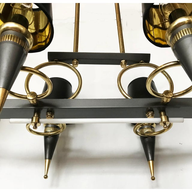 French Vintage Chandelier by Arlus For Sale In Miami - Image 6 of 7