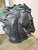 Vintage 1970s large sculptural horse head. Rustic and elegant with a soft green patina on the main and Rich details...
