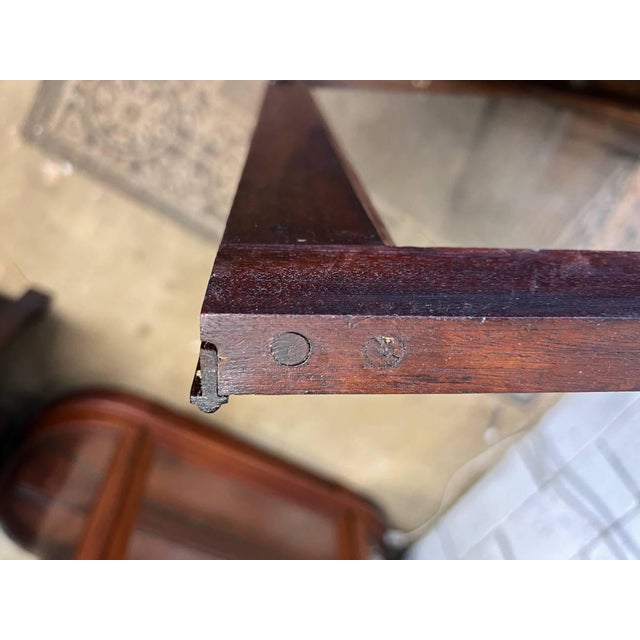 Wood Regency Style Circassian Walnut Corner Cabinet. For Sale - Image 7 of 10