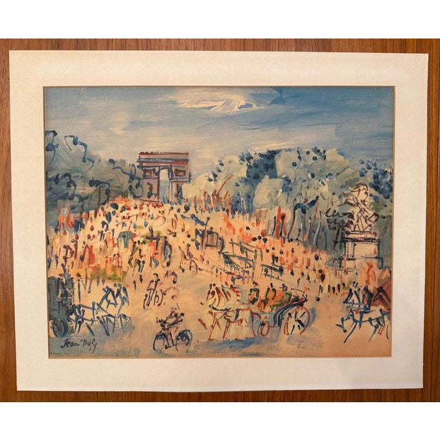 Set of 4 Vintage Prints of Paris Scenes by Jean Dufy For Sale - Image 9 of 18