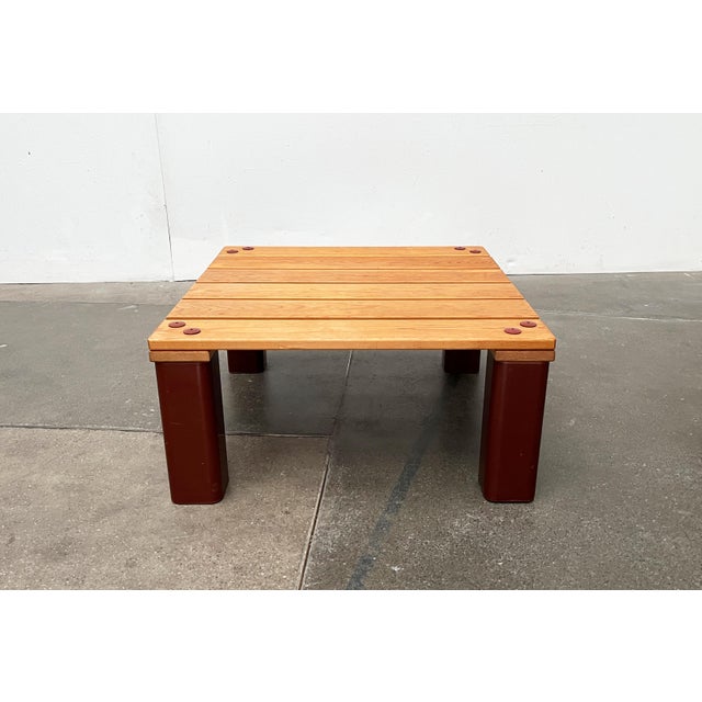 Vintage Pinewood and Plastic Outdoor Couch Table, 1970s For Sale - Image 17 of 18