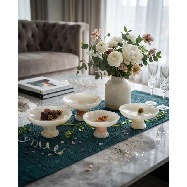 Light Green Onyx Decorative Bowl from Forzini For Sale - Image 10 of 10