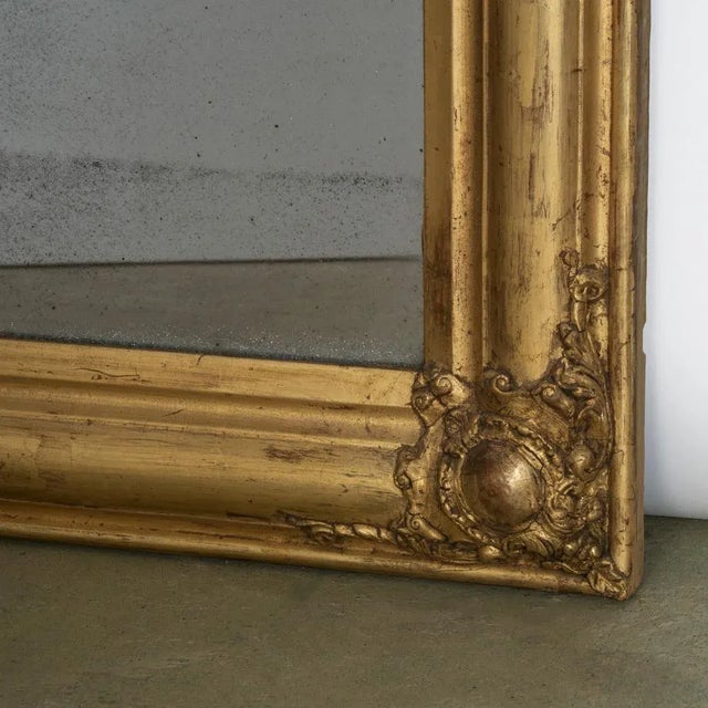 19th Century Louis Philippe Mirror with Foliage and Grape Motifs For Sale - Image 6 of 8