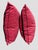 Raspberry Pink Fuchsia and Black Tape, Cord Custom Pillow Pair For Sale - Image 8 of 9