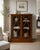 An antique Victorian mahogany glazed bookcase with decorative astragal glazing and a well-proportioned fitted interior....