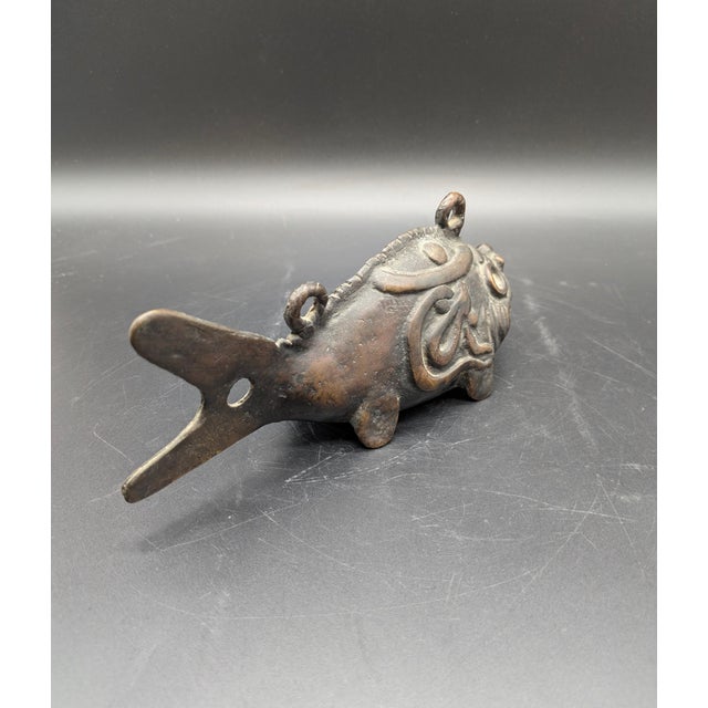 Japanese Bronze Koi Fish Bell/Gong: Late Edo Period (C. 19th Century) For Sale In Portland, OR - Image 6 of 7