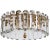 Bonnington Medium Flush Mount in Hand-Rubbed Antique Brass Designer: AERIN Canopy: 4.5" Round Mounting: Flush Shade...