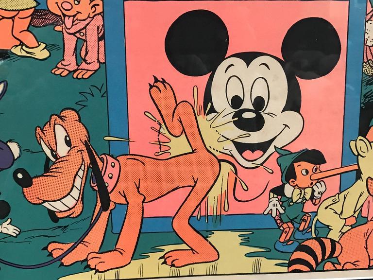 Original Disney Memorial Orgy Poster by Wally Wood | Chairish