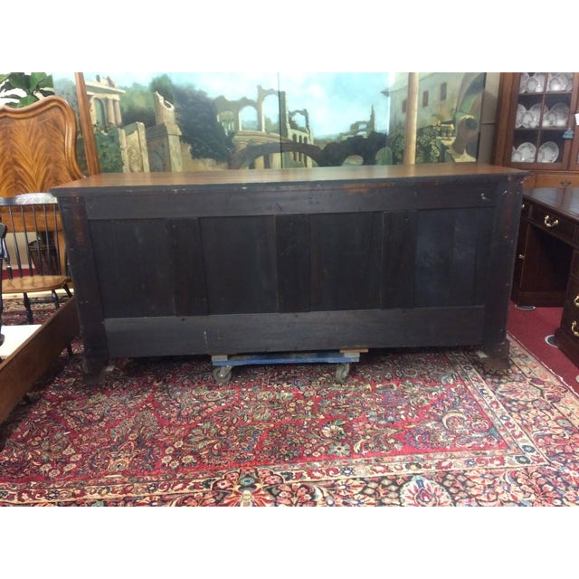 Monumental Antique Oak Buffet, Victorian Carved Sideboard For Sale - Image 9 of 12