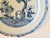 Antique Dutch Delft Chinoiserie Platter Charger 14" Diameter Large Blue White For Sale - Image 6 of 10