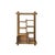 Rustic 1980s Rustic Thick Bold Wood Multi-Shelves Display Cabinet Bookcase Room Divider For Sale - Image 3 of 18