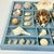 Vintage Coastal Boho Chic Seashell Collection, French Blue Divided Shadowbox Decorative Object For Sale - Image 10 of 13