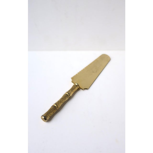 Mid 20th Century Serving Piece With Bamboo-Esque Handle, Circa 1960s For Sale - Image 5 of 7