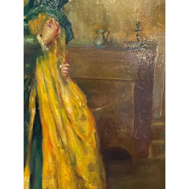 The Candle Holder, 18th Century, Oil Painting on Panel, Framed For Sale - Image 4 of 9