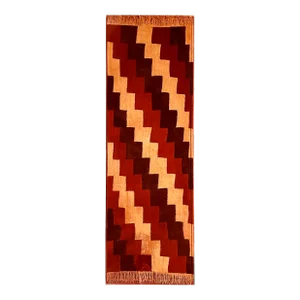 Framed Large Antique Nazca Wari Textile Panel with Geometrical Design