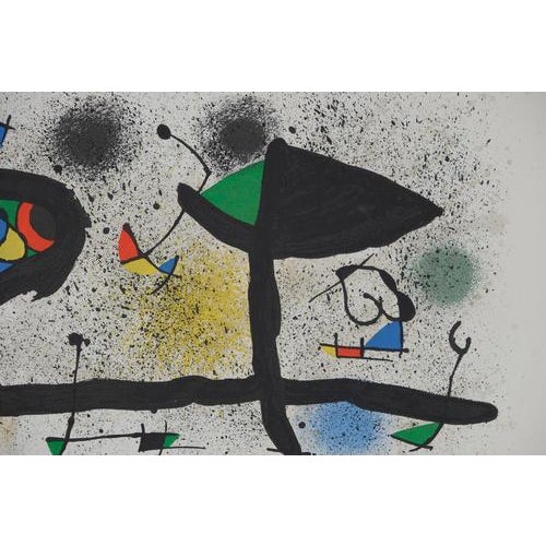 Modern Joan Miró, Surrealist Garden, Original Signed Lithograph For Sale - Image 3 of 5