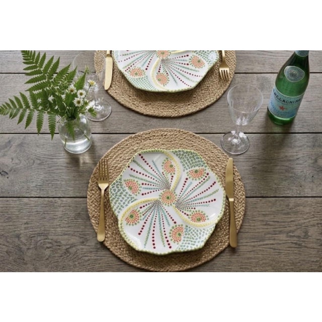 Pair of Hand-Painted South African Ceramic Platters For Sale - Image 9 of 12