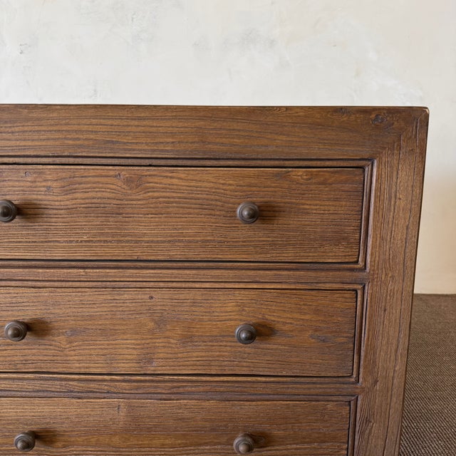 Chestnut Ollie II 2 Drawer Reclaimed Elm Nightstand - Chestnut For Sale - Image 8 of 8