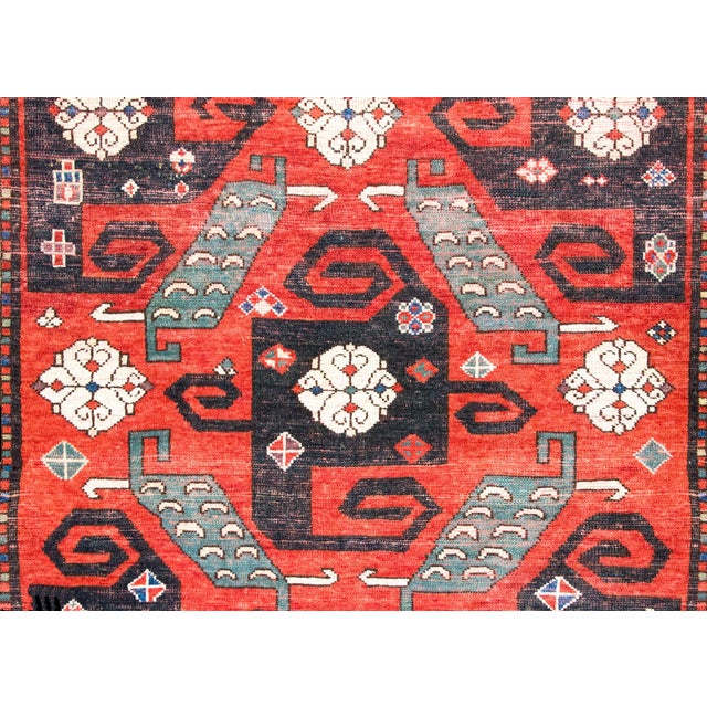 Early 20th Century Persian Kazak Rug For Sale - Image 13 of 16