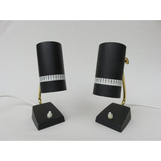 Mid-Century Modern Mid-Century Nightstand Lamps, 1950s, Set of 2 For Sale - Image 3 of 18