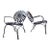 Francois Carre Petite Patio Loungers - Set of 2, Attributed For Sale