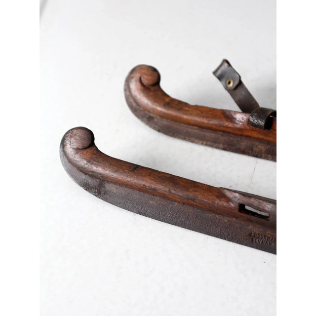 Early 20th Century Antique J Noorman Denham Ice Skates For Sale - Image 5 of 13