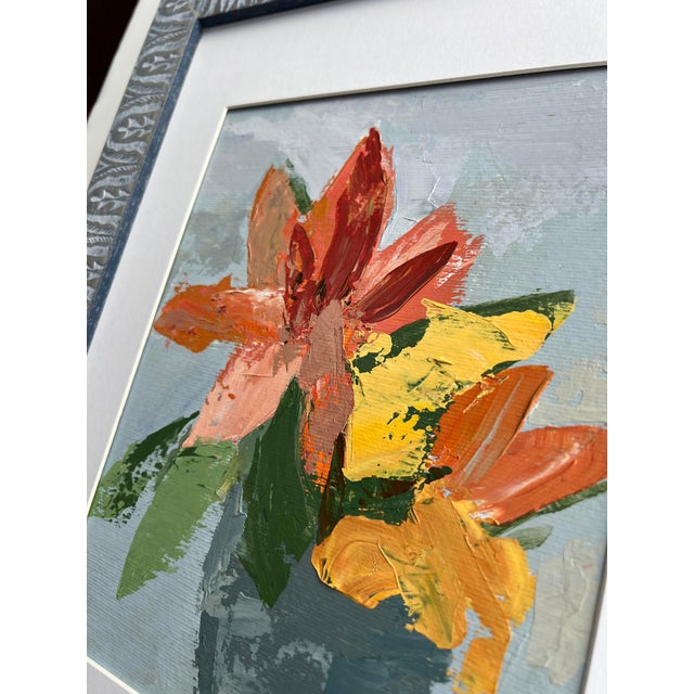 Impasto Floral Painting by California Artist For Sale - Image 9 of 12