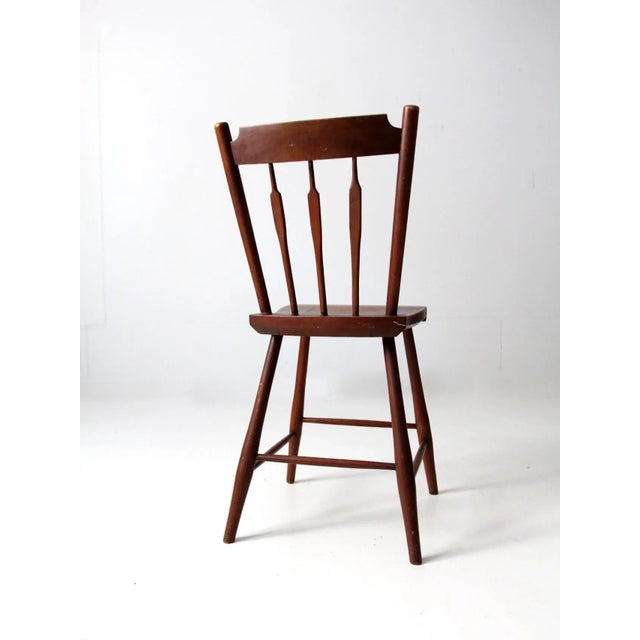 Antique Wooden Accent Chair For Sale - Image 9 of 12