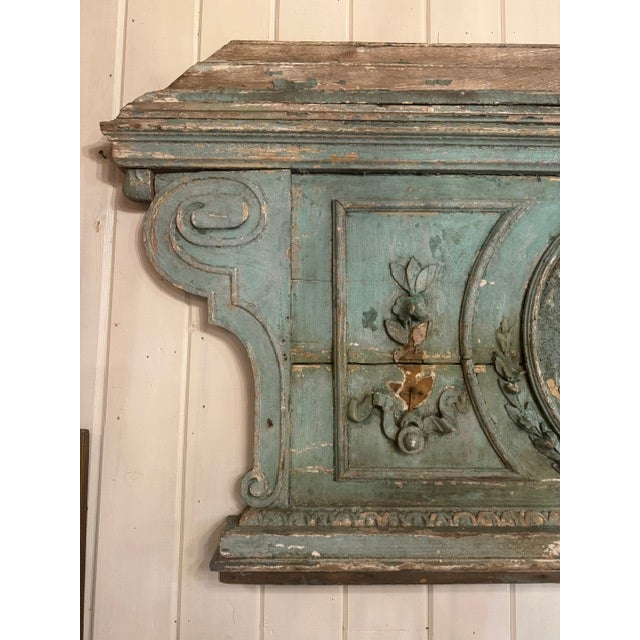 Green Antique Georgian Fireplace Frieze Panel For Sale - Image 8 of 9