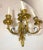 19th Century Antique Ornate 19th Century Dore Two Tone Bronze Figural Wall Sconce Fixture For Sale - Image 5 of 14