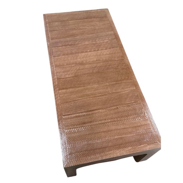Karl Springer Ming Leg Toffee Coffee Table For Sale - Image 4 of 8