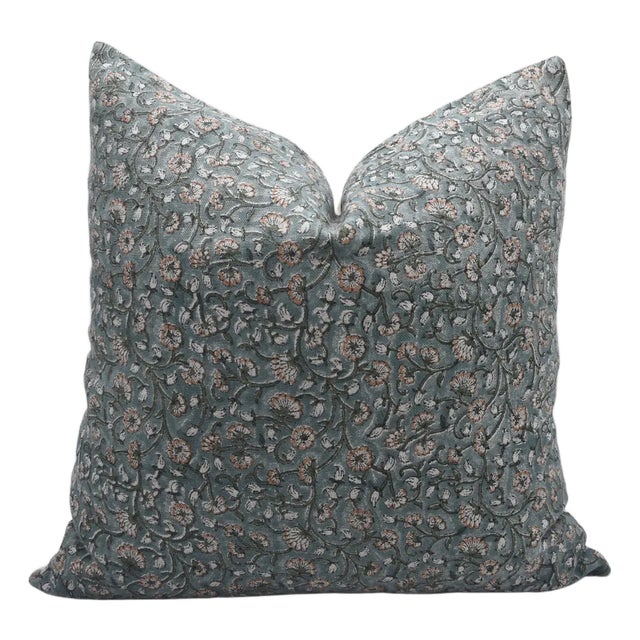 Throw Pillow Cover Designer Collection of Hand Block Print 20x20 Inch- Himachal For Sale