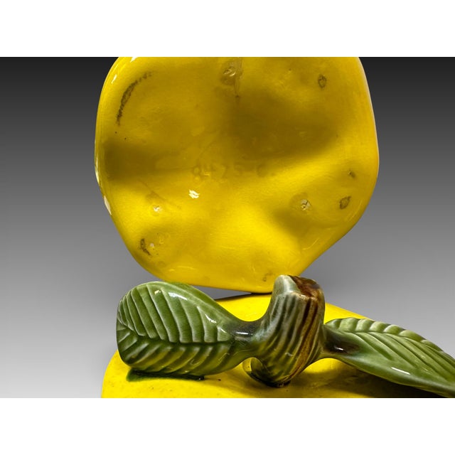 Set of 4 Vintage California Pottery Yellow Blushing / Apple Lidded Jars For Sale - Image 10 of 10