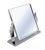 A fine French free-standing vanity mirror or dressing table mirror of chrome and mirrored glass from the Art Deco era,...