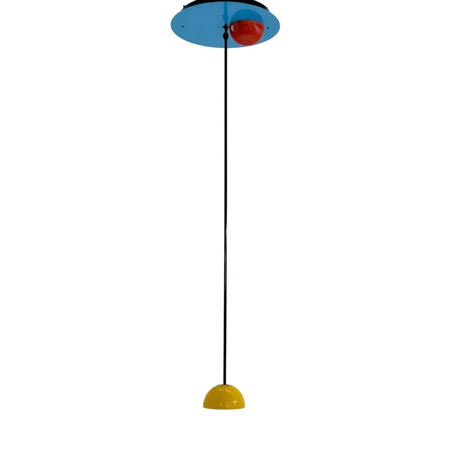 Multicolor Alesia Ceiling Lamp by Carlo Forcolini for Artemide, 1980s For Sale
