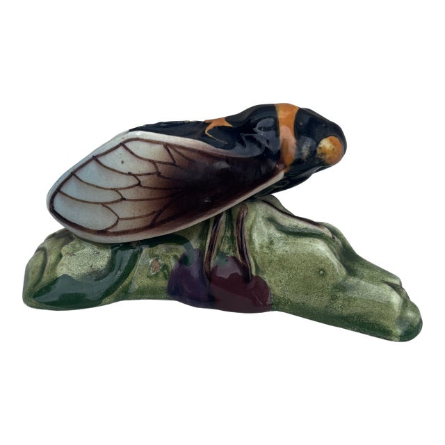 Majolica Cicada Sicard, Circa 1940 For Sale