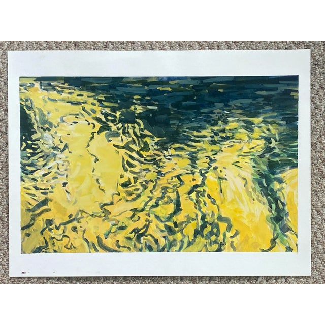 Moving Water, Impressionist Painting, on Paper For Sale In Minneapolis - Image 6 of 7